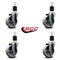Service Caster 4'' Semi Steel Wheel Swivel 1-7/8'' Expanding Stem Caster Set, 4PK SCC-EX20S414-SSS-178-4 - alternate 4